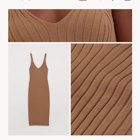 H&M Tan Ribbed Knit Dress - Picture 5 of 7